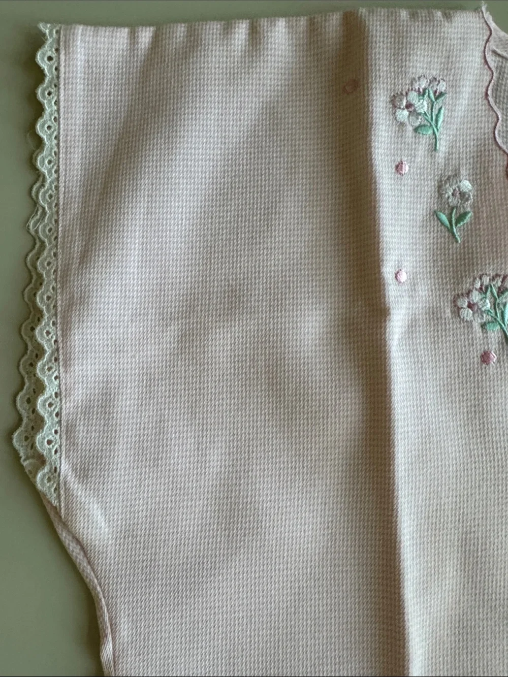 Kids Pink Embroidered Pajama Set